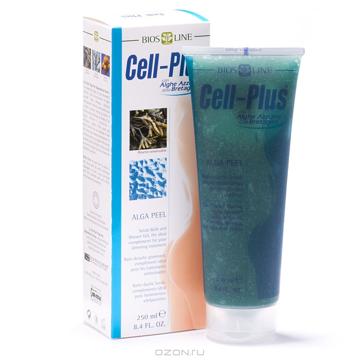 Гель-пилинг для тела "Cell-Plus", с морскими водорослями, 250 мл