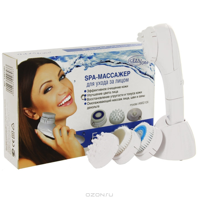 SPA-массажер Gezatone "FaceCleaner" для ухода за лицом. AMG 106