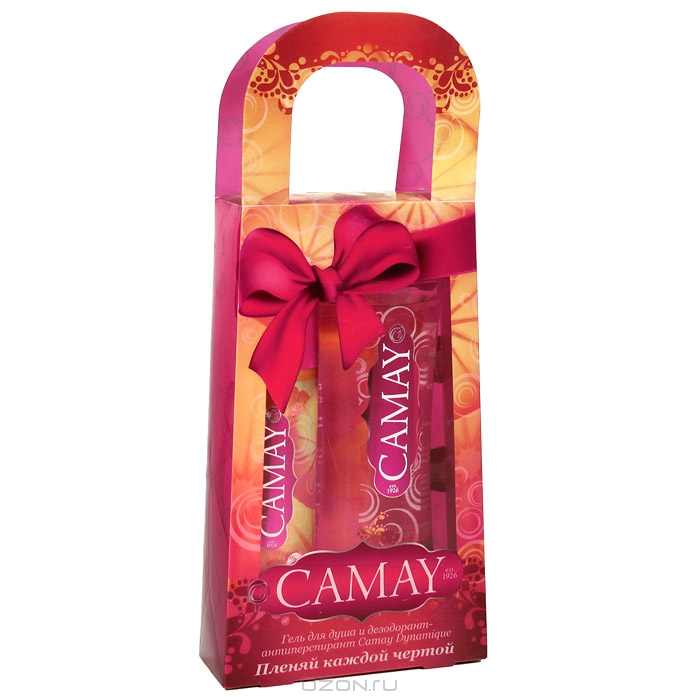 Набор Camay "Dynamique. Розовый грейпфрут": гель для душа, дезодорант