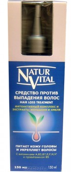 Средство против выпадения волос "Natur Vital", 150 мл