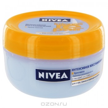 Крем-маска Nivea Hair Care "Интенсивное восстановление", для сухих, ломких и поврежденных волос, 300 мл